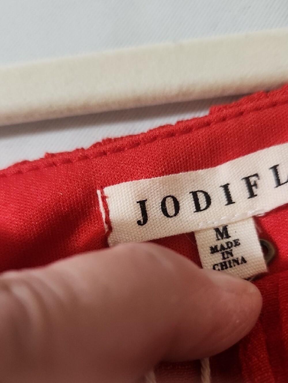 JODIFL Red Women’s Multi Tiered Mini Dress NWT - Picture 2 of 10